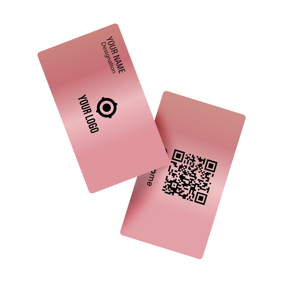 Rose Gold Metal Cards