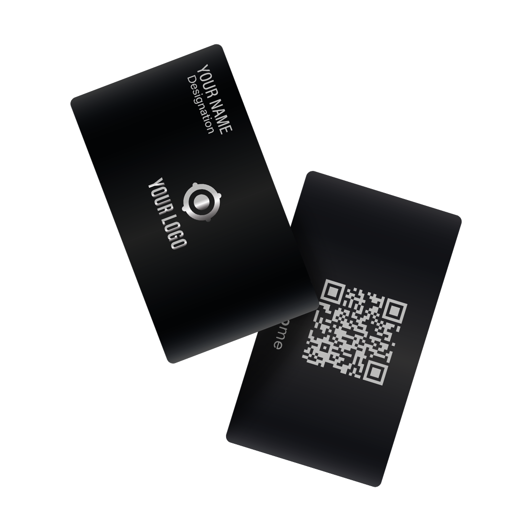 Black Engraved Metal Cards